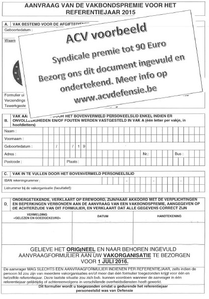 Vakbondspremie 2015