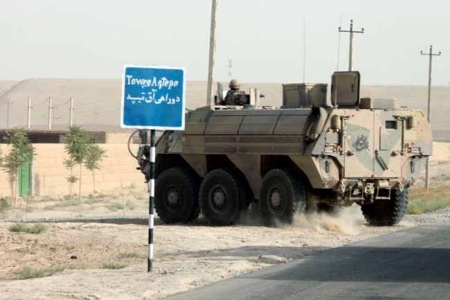 Pantservoertuig in Afganistan