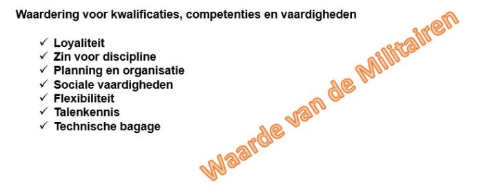 Waarde van de militair