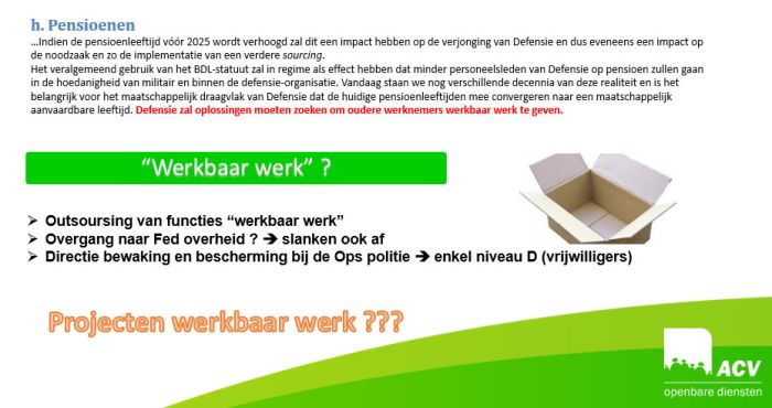Pensioenen - Werkbaar werk