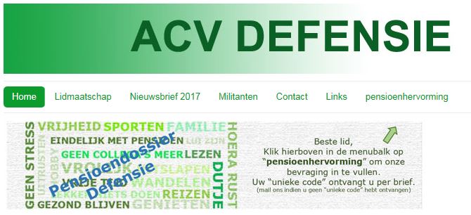 Bevraging voorliggend pensioenvoorstel