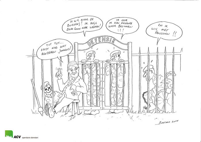 Cartoon dwangarbeid