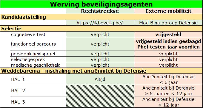Werving beveiligingsagenten politie