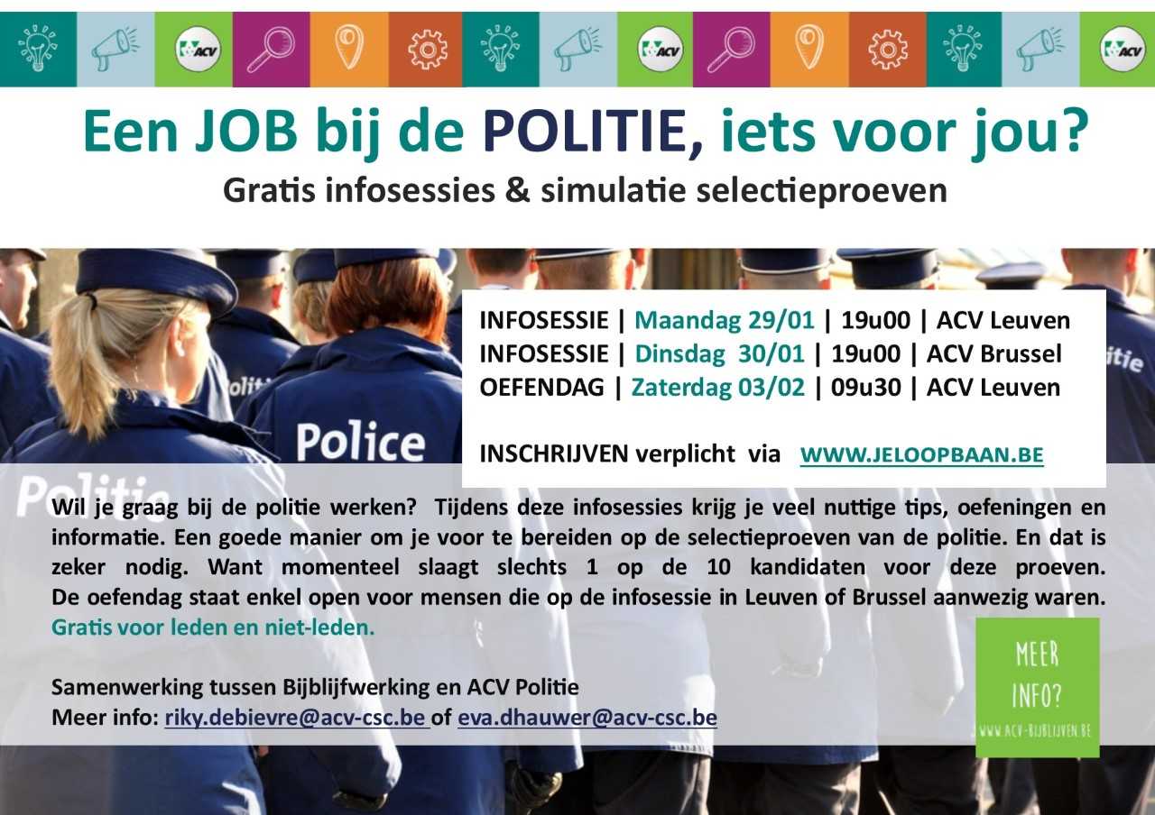 Een job bij de politie, iets voor jou?