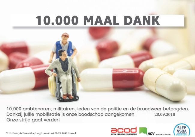 Flyer 10.000 maal bedankt manifestatie 28 september