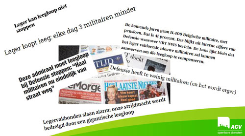 CHOD - Leegloop Defensie stoppen