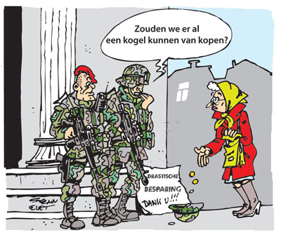 Cartoon - De toekomst van Defensie